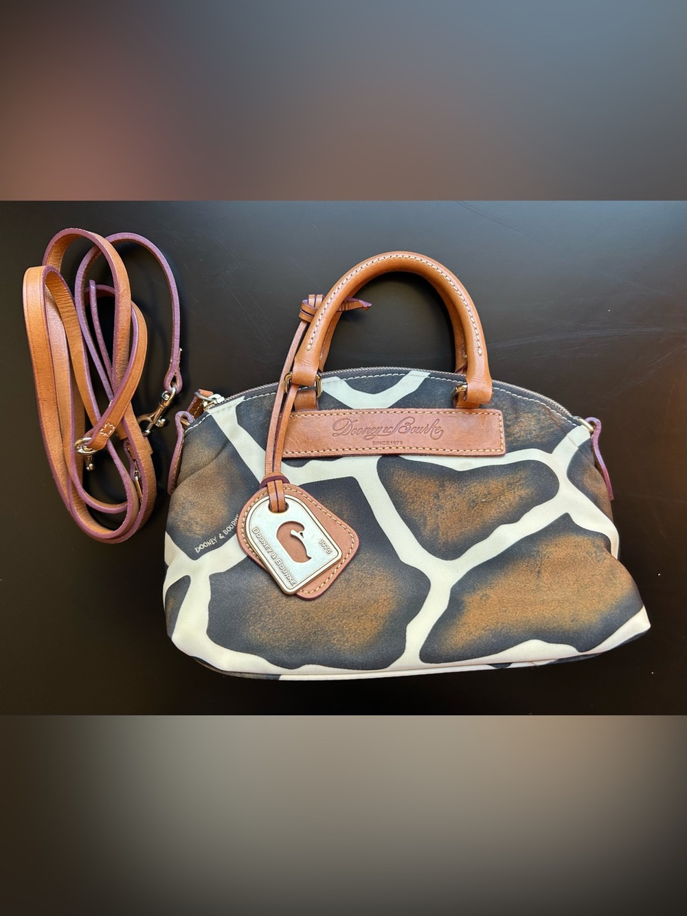 Small Dooney and Bourke Giraffe Print Bag